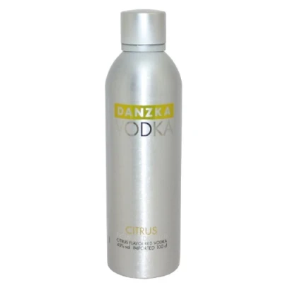 Abbildung von Danzka Citrus Premium Wodka 40% vol. 1 x 1L Aluminiumflasche Skandinavisches Design Copenhagen