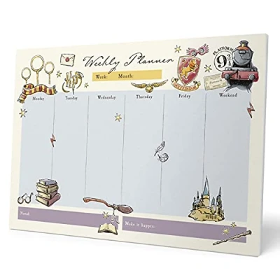 Abbildung von Grupo Erik Wochenplaner Terminplaner Harry Potter Dobby Tischplaner A4 Tischkalender ohne Datum Schreibtischunterlage Papier