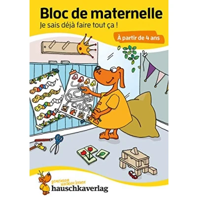Abbildung von Bloc de maternelle à partir 4 ans Mon cahier d&#039;ecole coloriage enfant vacances ans: devinettes Un passe temps ... et le jardin d&#039;enfants, Band 760)