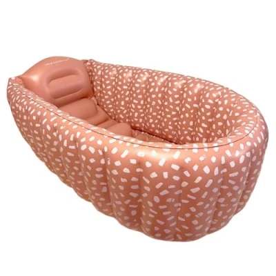 Abbildung von Swim Essentials Pool Baby Badewanne Rot /Weiß mit Punkte 90 x 55 30 cm
