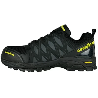Abbildung von Goodyear 1503WT S1P/SRA/HRO Herren Metallfreie Zehen und Zwischensohlen Sicherheitstrainer aus Verbundwerkstoff, 1503 Schwarz/Gelb, 48 EU