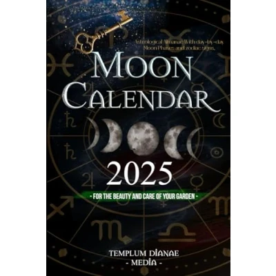 Abbildung von Moon Calendar 2025: Astrological Almanac With day by Phases and zodiac signs, for the Beauty Care of Your Garden