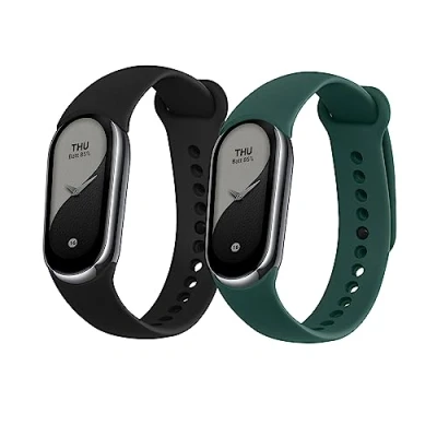 Abbildung von kwmobile Uhrenarmband 2x Sportarmband für Xiaomi Mi Band 8, Armband TPU Silikon Set Fitnesstracker