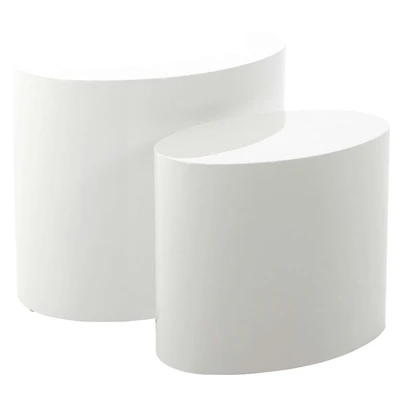 Abbildung von ACTONA GROUP Couchtisch &quot;Mice Anstelltisch, Sofatisch&quot;, Beistelltisch, moderne ovale Form (Set, 2 st). in verschiedenen Farben