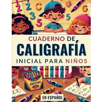 Abbildung von Cuaderno de Caligrafía Inicial para Niños en Español: Libro Actividades Infantiles Aprender a Repasar y Escribir Letras