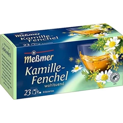 Abbildung von Meßmer Kamille Fenchel 23 Teebeutel Wohltuend Vegan Glutenfrei Laktosefrei