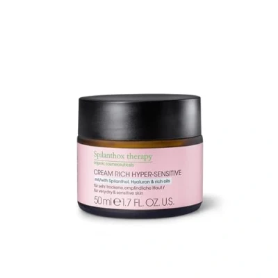 Abbildung von Spilanthox therapy Cream Rich Hyper Sensitive Gesichtscreme für sensible &amp; trockene Haut Spilanthol, Hyaluronsäure Avocadoöl Anti Aging Gesichtspflege vegane Naturkosmetik 50ml