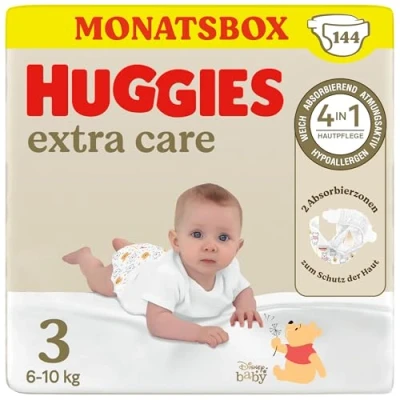Abbildung von HUGGIES Windeln Extra Care Babywindeln mit Disney Design Größe 3, 144