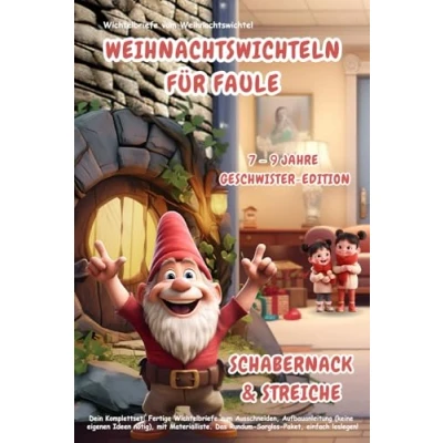 Abbildung von Wichtelbriefe vom Weihnachtswichtel Weihnachtswichteln für Faule: Schabernack &amp; Streiche (7 9 Jahre) Geschwister Edition: Komplettset: Fertige ... Ideen nötig). Das Rundum Sorglos Paket!