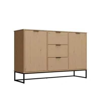 Abbildung von Inter Link Kommode Anrichte Sideboard 2 Türen 3 Schubladen Kiefer Massivholz Oak Colori Modern VIVO 2T3S