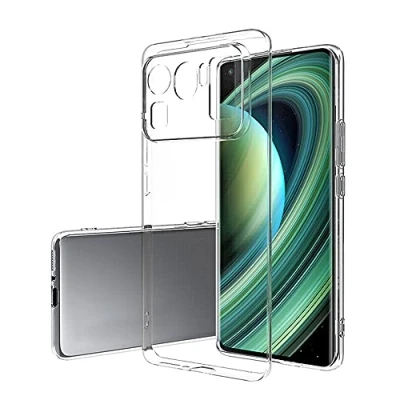 Abbildung von CoverKingz Handyhülle für Xiaomi Mi 11 Ultra Silikonhülle Soft Case Bumper Durchsichtig Handy Hülle Slim Cover Transparent
