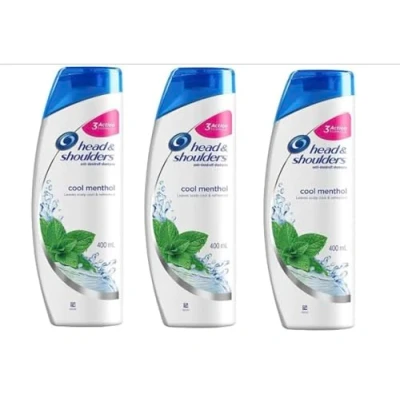 Abbildung von 3 x Head &amp; Shoulders Anti Schuppen Shampoo Cool Menthol 400 ml