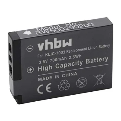 Abbildung von vhbw 1x Akku kompatibel mit Kodak EasyShare V1003, M380, M381, M420, V803, Z950 Kamera (700 mAh, 3,6 V, Li Ion)