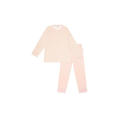 Abbildung von Steiff Unisex Schlafanzug 2tlg. lang Pyjamaset, Silver PINK, 92