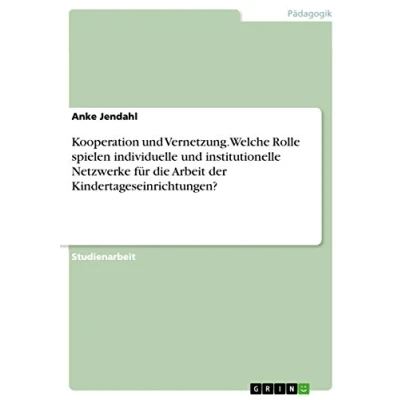 Abbildung von Kooperation und Vernetzung. Welche Rolle spielen individuelle institutionelle Netzwerke für die Arbeit der Kindertageseinrichtungen?
