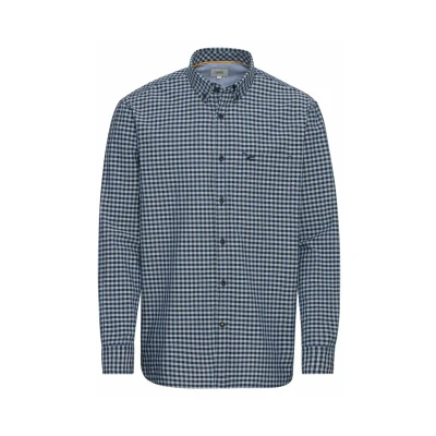 Abbildung von camel active Vichy KARO AUS Reiner Hemd, Herren, Größe: 4XL, Night blue