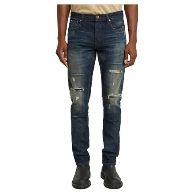 Abbildung von G Star Herren 3301 Slim Jeans, Blau (Antique Foundry Repaired 51001 D594 H102), 36W / 32L