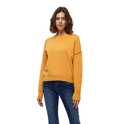 Abbildung von Desires Damen Gabi Pullover, Gold/Aprikosengelb, S