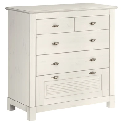 Abbildung von Home affaire Schubkastenkommode &quot;Rauna&quot;, aus massiver Kiefer mit 5 Schubladen, Breite 96 cm