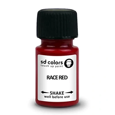 Abbildung von SD COLORS Race Red Lackreparaturfarbe, 15 ML, Reparatur Pinsel
