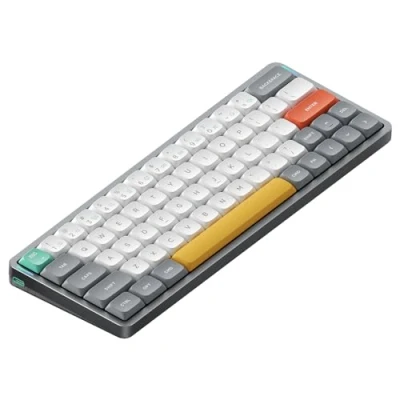 Abbildung von nuphy Air60 V2 Tragbar Mechanische kabellose Mini Tastatur mit Beleuchtung,Unterstützung QMK/VIA Kompatibel Windows/Mac OS/Linux für Bluetooth 5.1/2.4GHz/(USB C) Grey Gateron Red Switch