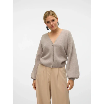 Abbildung von Vero Moda Strickjacke, Damen, Größe: Medium, Moon rock