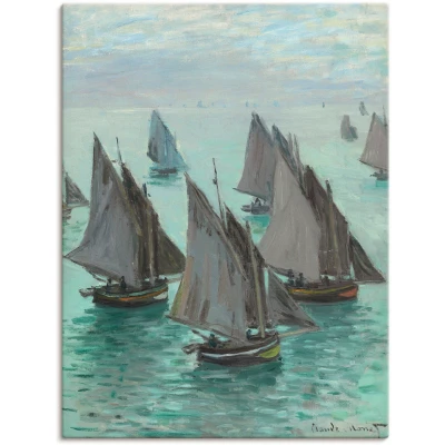 Abbildung von Artland Wandbild &quot;Fischerboote bei ruhigem Wetter&quot;, Boote &amp; Schiffe, (1 St.), als Leinwandbild, Poster in verschied. Größen