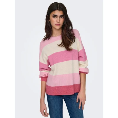 Abbildung von ONLY Strickpullover, Damen, Größe: Large, Pink lady