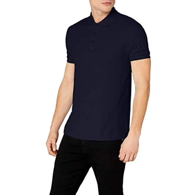 Abbildung von Fruit of the Loom Herren Poloshirt, Blau (Deep Navy), X Large
