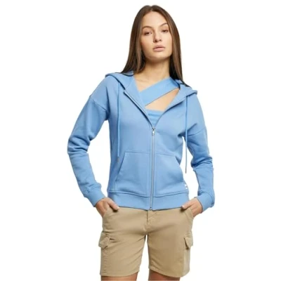 Abbildung von Urban Classics Sweatjacke, Damen, Größe: XXL, Horizonblue
