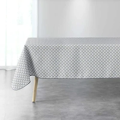 Abbildung von Douceur d&#039;Intérieur ARTCHIC Tischdecke, rechteckig, Weiß, 150 x 240 cm