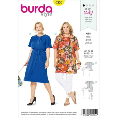 Abbildung von Shirt / Kleid Burda 6305 46 60