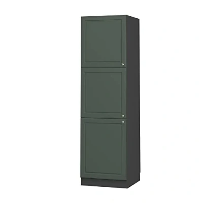 Abbildung von Vicco Herdumbauschrank Fame Line, Grün Gold Landhaus/Anthrazit, 60 cm