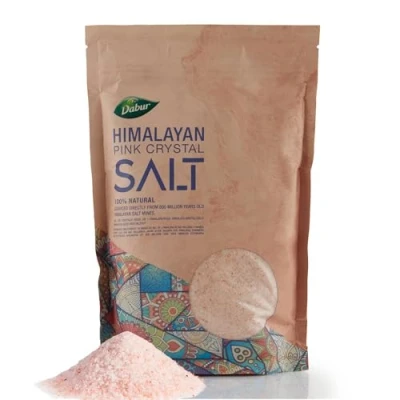 Abbildung von Dabur Himalaya Salz 1000g Rosa Steinsalz mit Mineralien und natürlichem Geschmack, ideal für eine ausgewogene Ernährung unterstützt die Hydration