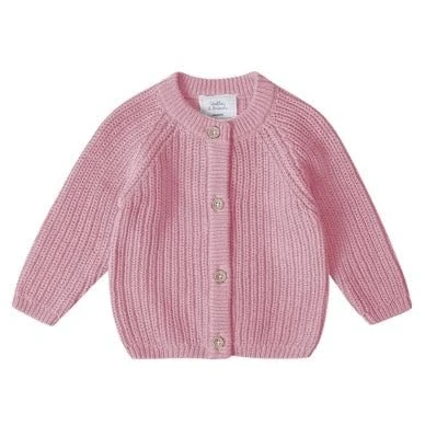 Abbildung von Stellou &amp; friends Unisex Strickjacke für Kinder, Größe: 98/104, Rose melange