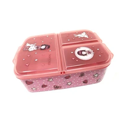 Abbildung von Theonoi Kinder Brotdose Lunchbox Sandwichbox mit Fächern Brotbox Unterteilung aus Kunststoff BPA frei (Gorjuss)