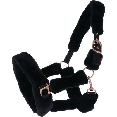 Abbildung von Covalliero Halfter SuperSoft Schwarz Vollblut