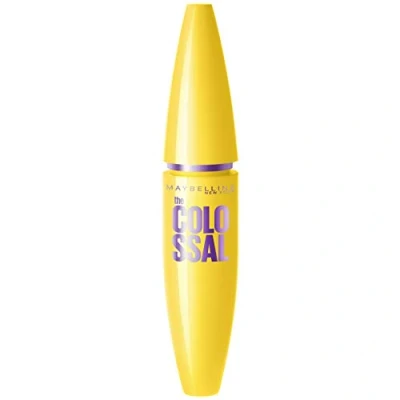 Abbildung von Maybelline New York Schwarze Wimperntusche mit Collagen für voluminöse Wimpern in nur einem Auftrag, Volum&#039; Express The Colossal Mascara, Black, 1 x 10,7 ml