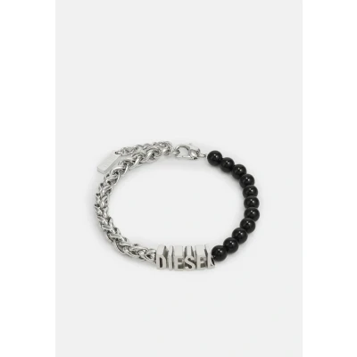 Abbildung von Diesel FONT Armband silvercoloured, Herren, Größe: One Size, Silver coloured