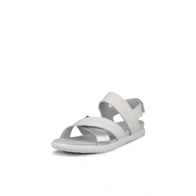 Abbildung von ECCO Samara Riemensandalette, Damen, Größe: 41, White pure silver Schuhe