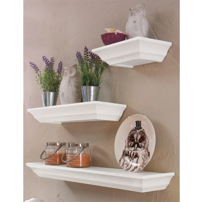 Abbildung von Home affaire Deko Wandregal, (Set, 3 St., tlg. Set), Wandkonsole, Dekoregal, Wanddeko, Shabby Look