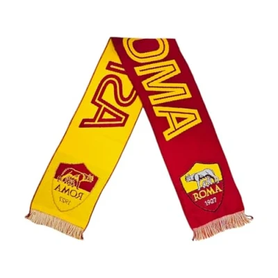 Abbildung von AS Roma Offizieller Jacquard Schal von Worldmark, gelb