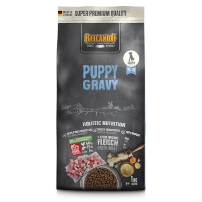 Abbildung von Belcando Puppy Gravy Welpenfutter Trockenfutter für Welpen Alleinfuttermittel bis 4 Monate (1 kg neu)