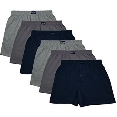 Abbildung von 6 Boxershort Herren Mit Knopf und Eingriff, Artikel: SET03, Groesse: 3XL