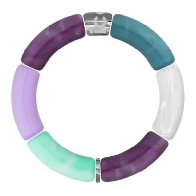 Abbildung von ICE Jewellery Bella Armband Türkis Purple Fashion Lila Silber Damen, Einheitsgröße, Acryl, Acryl