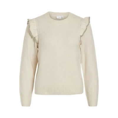 Abbildung von VILA Rundhals Strickpullover, Damen, Größe: XL, Birch