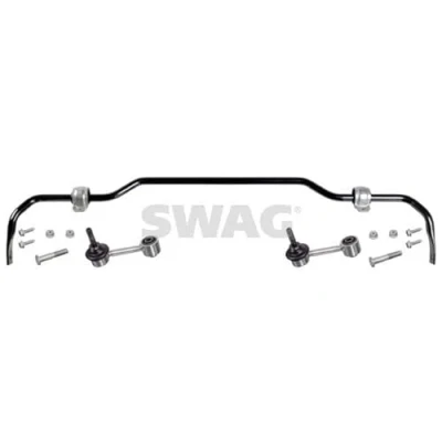 Abbildung von SWAG 33 10 2587 Stabilisator Hinterachse mit Gummilagern Koppelstange VOLKSWAGEN: Touran I, GOLF 6, SKODA: Octavia 2 Combi