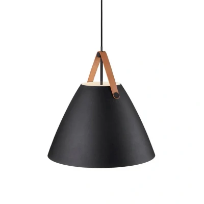 Abbildung von Hängeleuchte Strap mit Metallschirm Ø 48cm schwarz