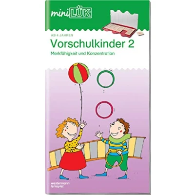 Abbildung von miniLÜK: Kindergarten/Vorschule Vorschulkinder 2: Merkfähigkeit und Konzentration. (miniLÜK Übungshefte: Kindergarten)