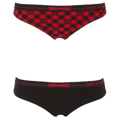 Abbildung von Emporio Armani Brasilslip Brazilian Brief Stretch Cotton (2 St., 2 Stück) mit Markendetails